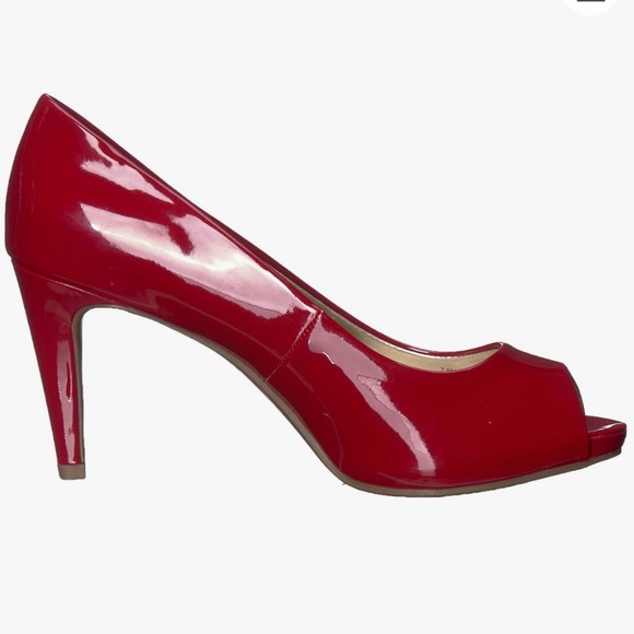 Bandolino Shoes - Red Open Toe High Heels Macy’s prom pump